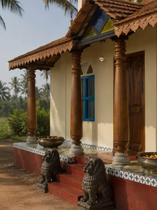 Antique Chettinadu Pillars