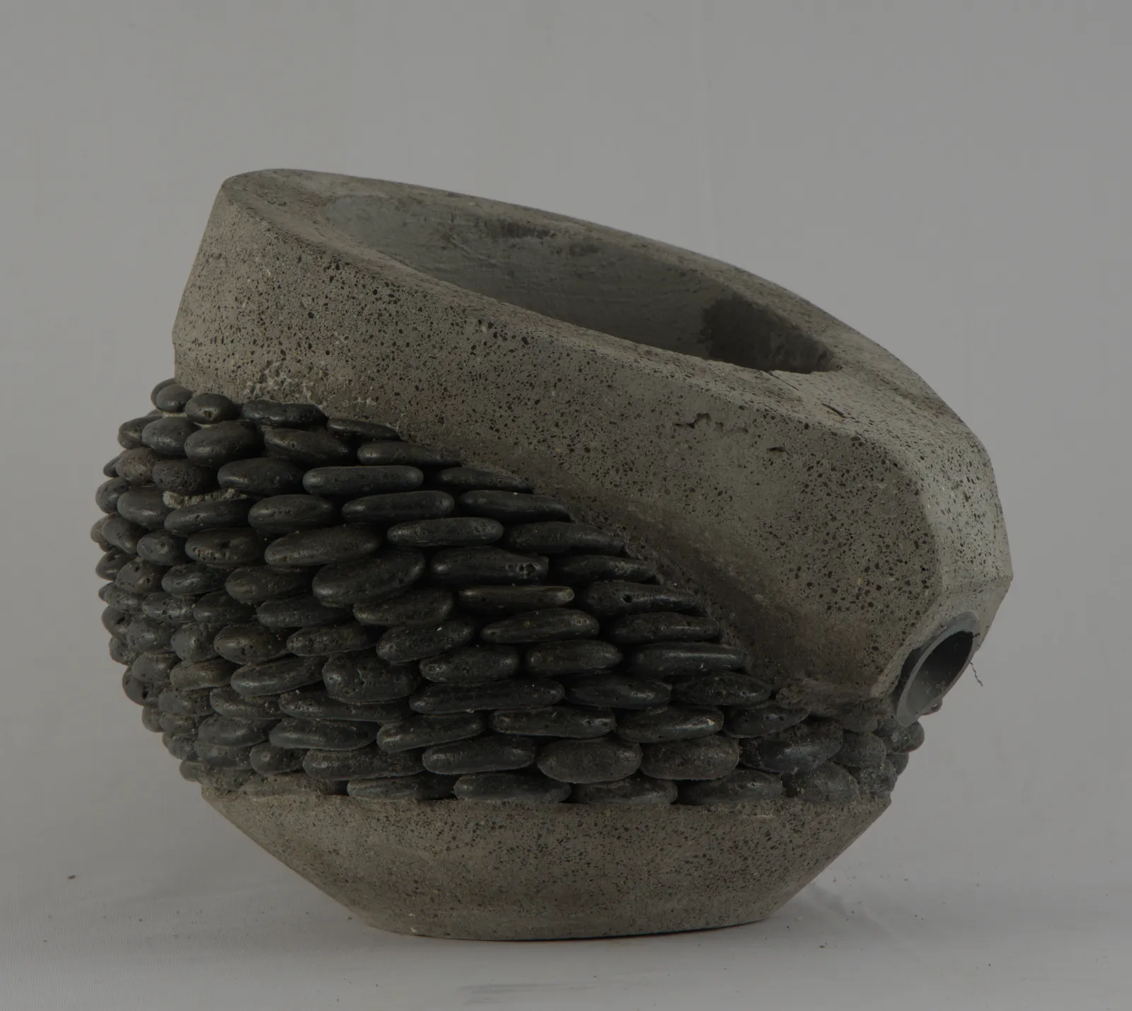 Bali Stone Plantern Pot - S - Concrete (BSPP000046)