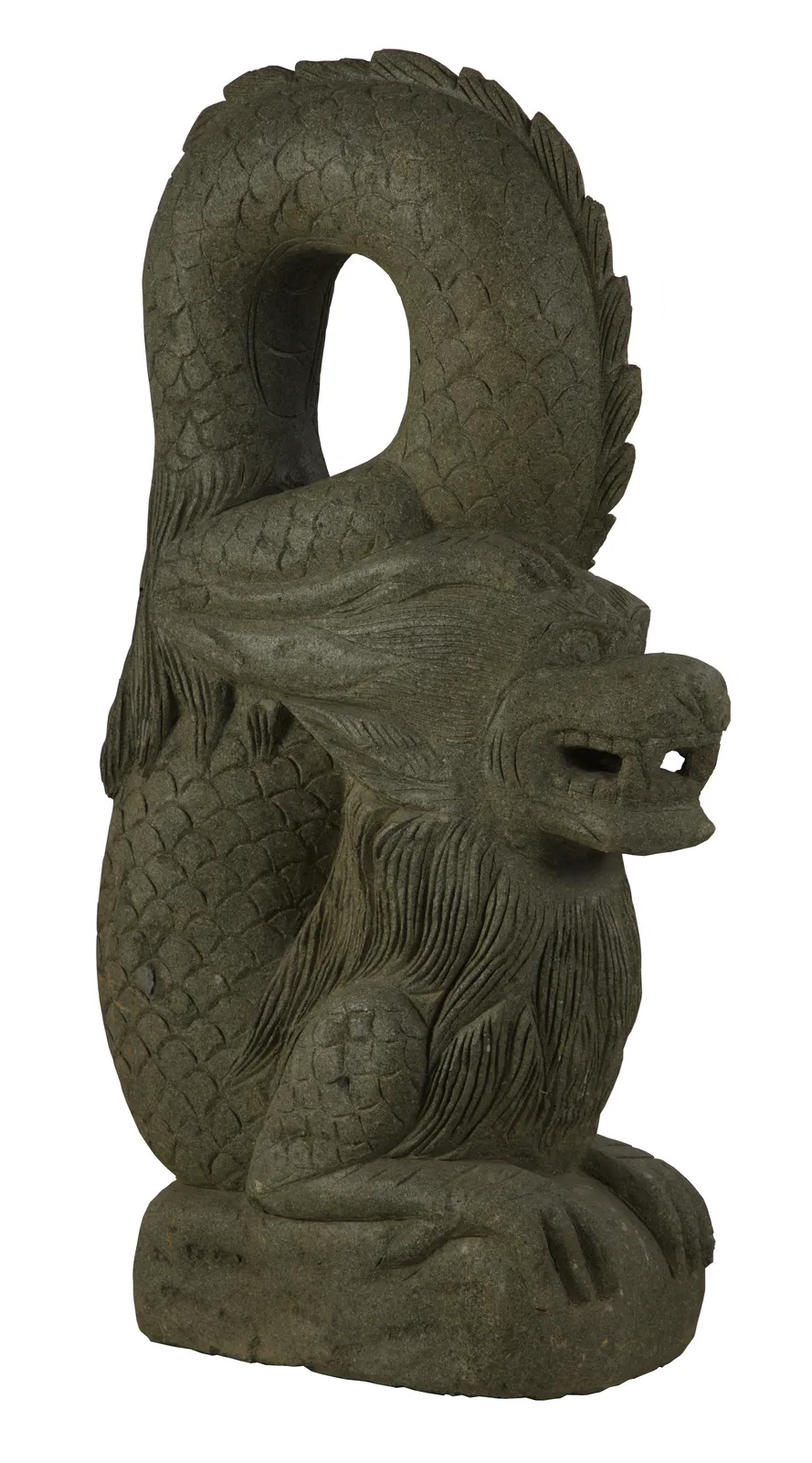 Bali Stone Statue Dragon - Green Stone (BSSD000036), photo 1